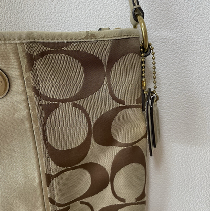 Coach F21905 Vintage Canvas Crossbody Shoulder Bag