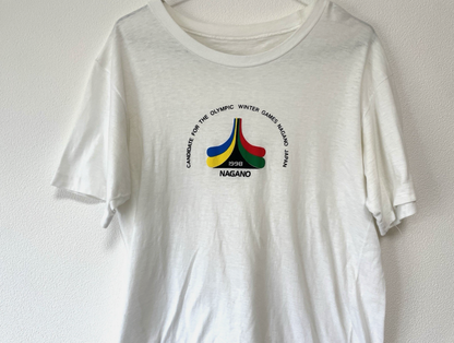 Nagano Winter Olympics Vintage 1998 T-shirt Mens M