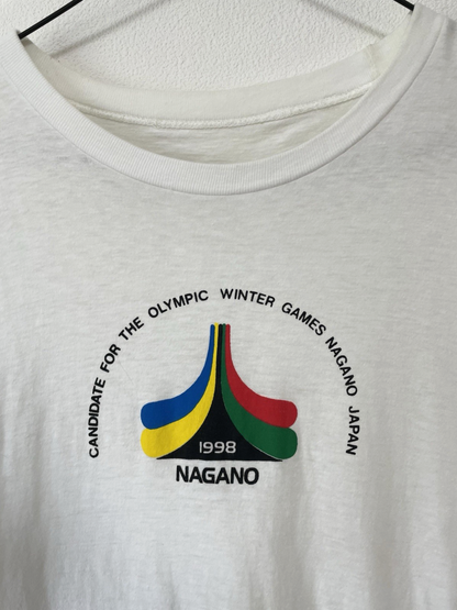 Nagano Winter Olympics Vintage 1998 T-shirt Mens M