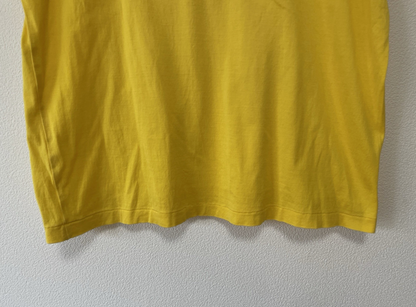 Courreges Paris Vintage T-shirt Top Yellow Ladies M