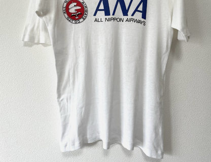 ANA All Nippon Airways Japan Promo Vintage T-shirt Mens S