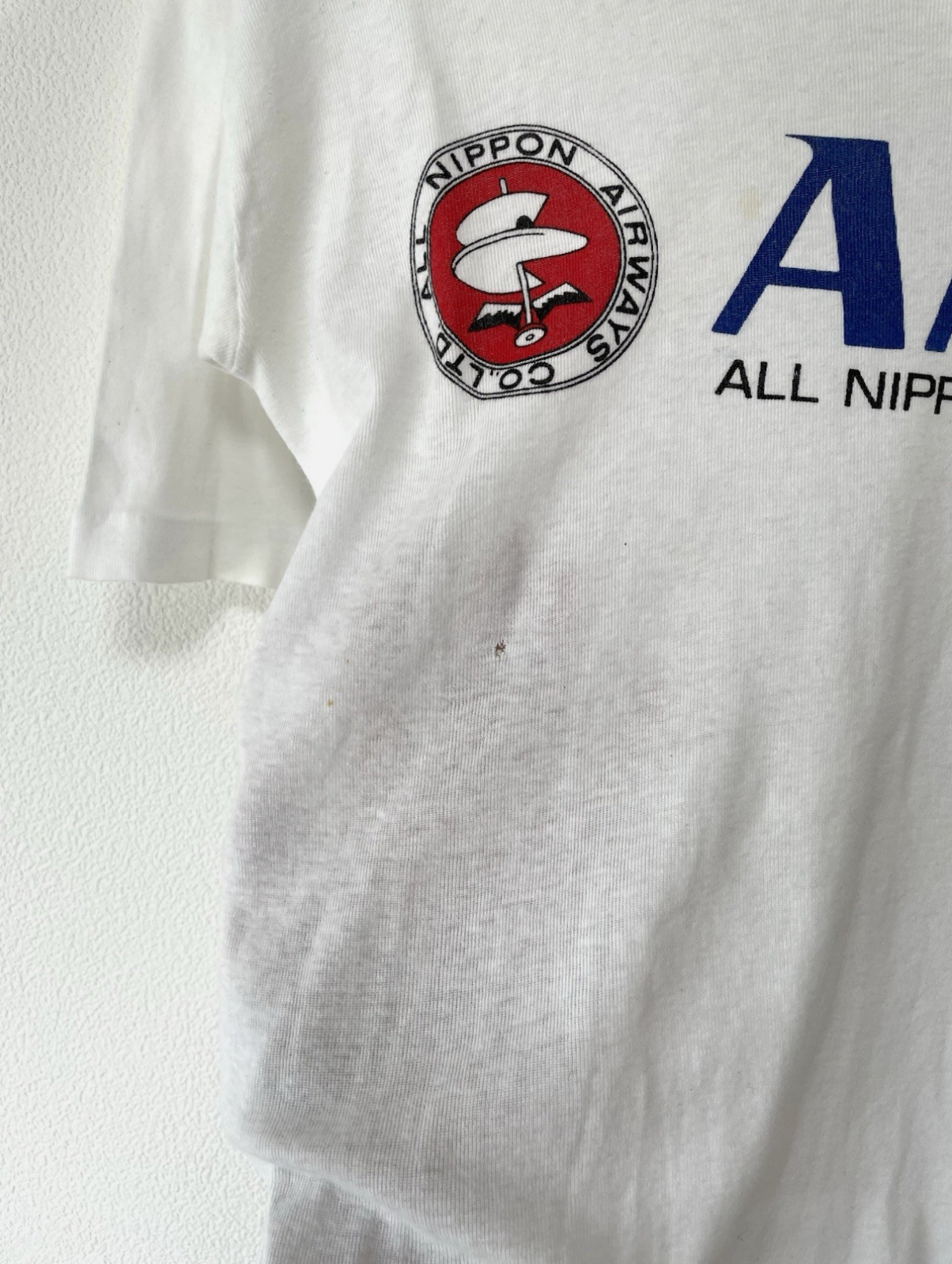 ANA All Nippon Airways Japan Promo Vintage T-shirt Mens S