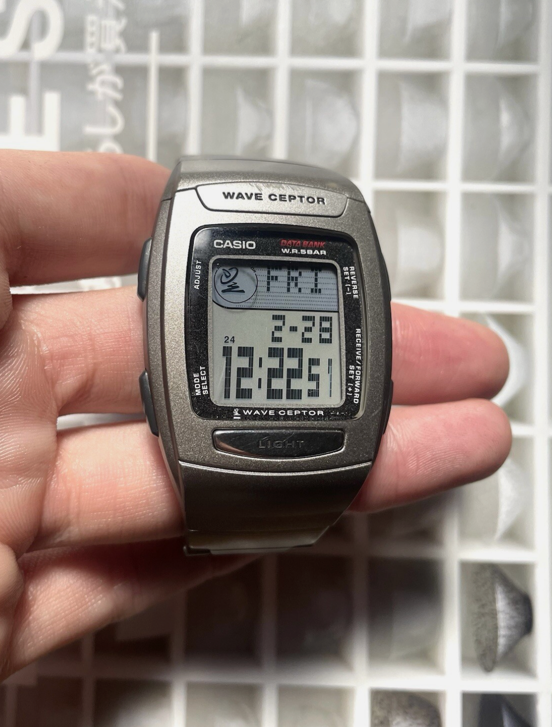 Casio FKT-300 Digital Wave Ceptor Watch Data Bank