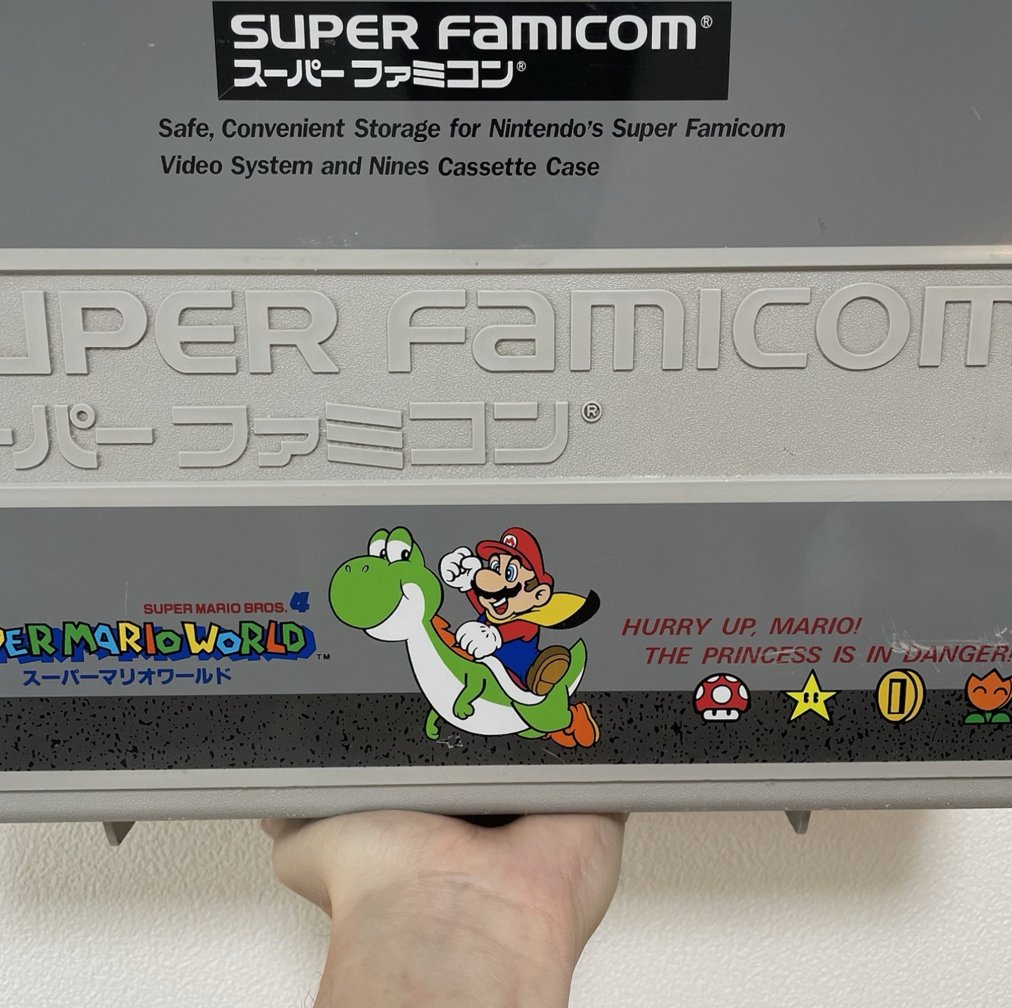 Nintendo Super Famicom Super Mario Hard Vintage Storage Case