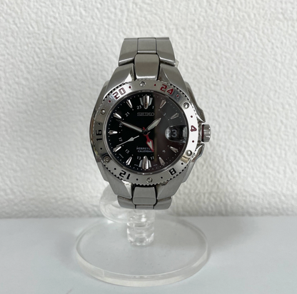 Seiko GMT Vintage 2000's Perpetual Calendar Mens Quartz Watch