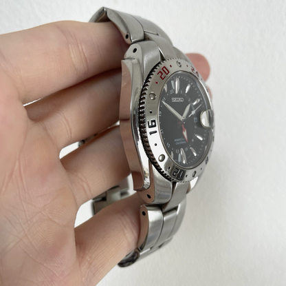 Seiko GMT Vintage 2000's Perpetual Calendar Mens Quartz Watch