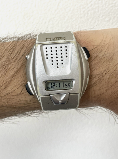 Vintage 1990's Seiko A860-4001 Japanese Talking Voice Watch