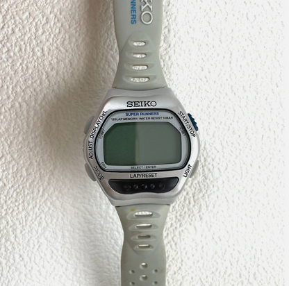 Seiko Super Runners S650-4000 Digital Watch (Grey)