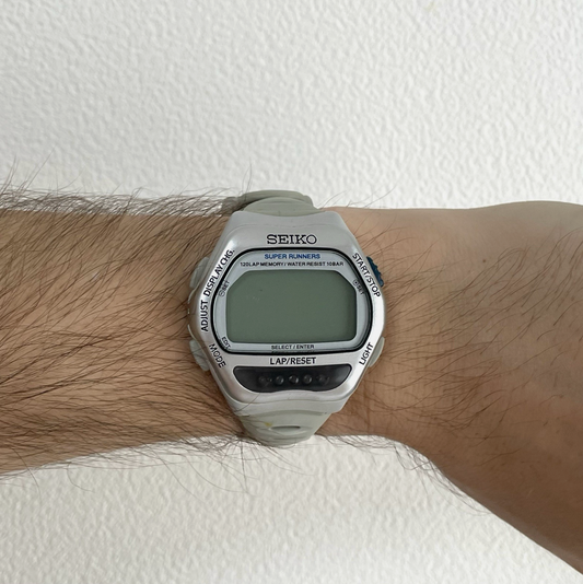 Seiko Super Runners S650-4000 Digital Watch (Grey)