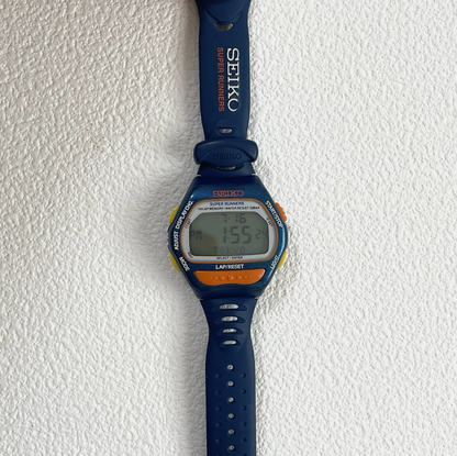 Seiko Super Runners S650-4000 Digital Watch (Blue)