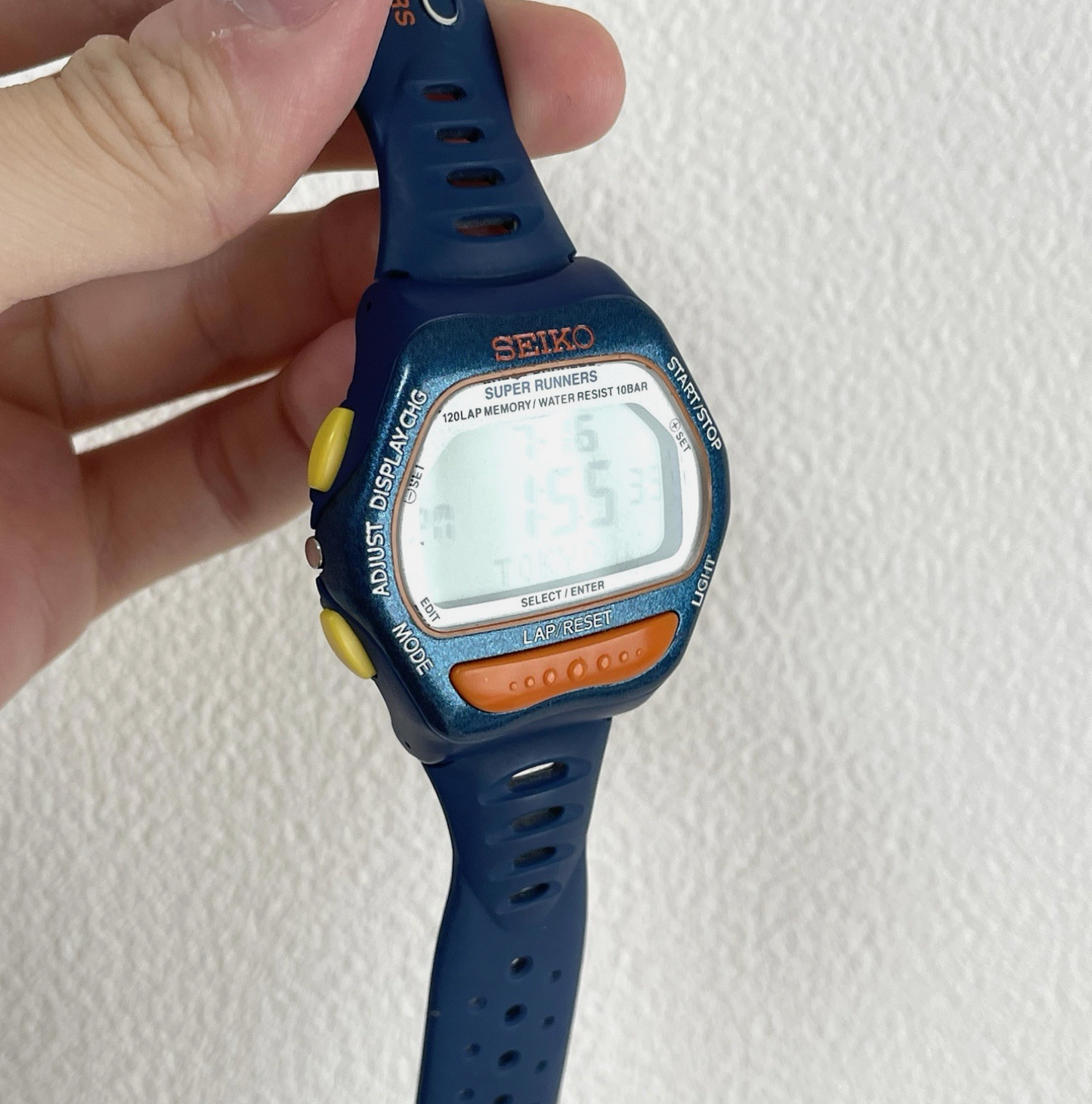 Seiko Super Runners S650-4000 Digital Watch (Blue)