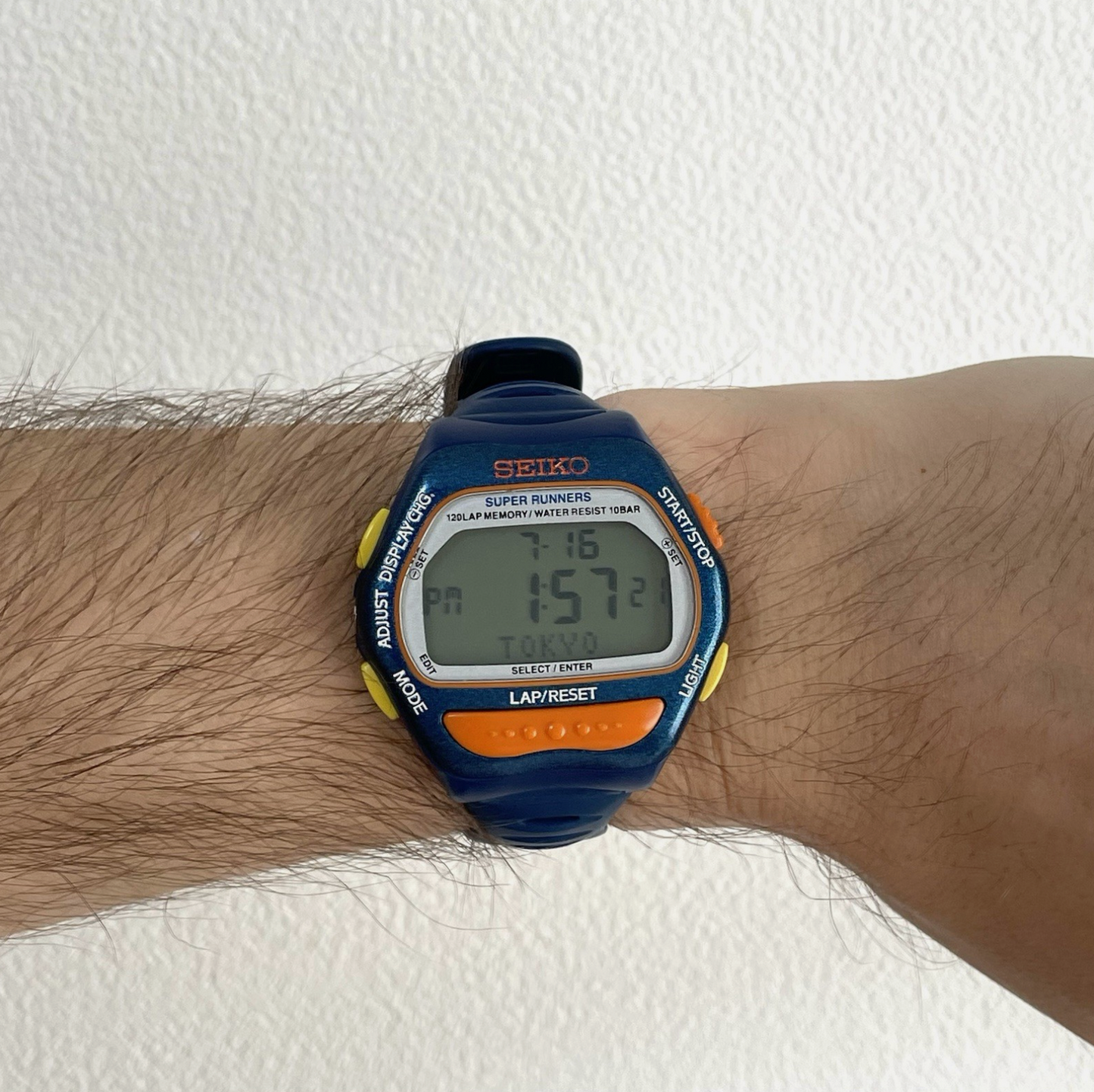 Seiko Super Runners S650-4000 Digital Watch (Blue)