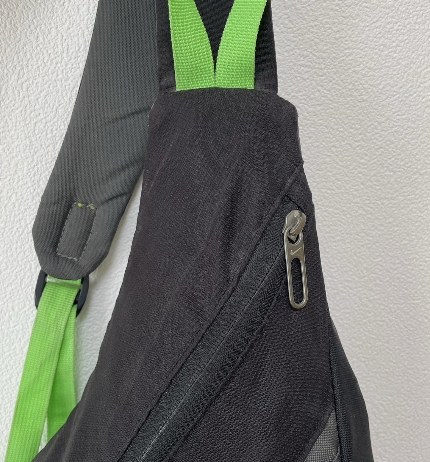 Nike Vintage 00's Crossbody Sling Bag Neon Green Swoosh Backpack