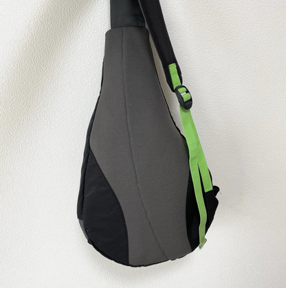 Nike Vintage 00's Crossbody Sling Bag Neon Green Swoosh Backpack