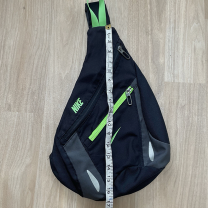 Nike Vintage 00's Crossbody Sling Bag Neon Green Swoosh Backpack
