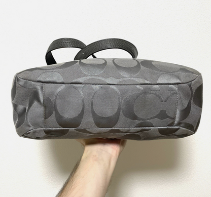 Coach Vintage 00's Handbag Grey Canvas Shoulder Tote