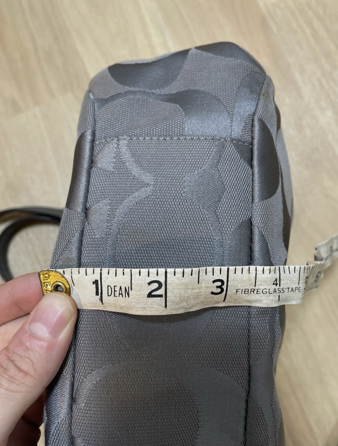 Coach Vintage 00's Handbag Grey Canvas Shoulder Tote