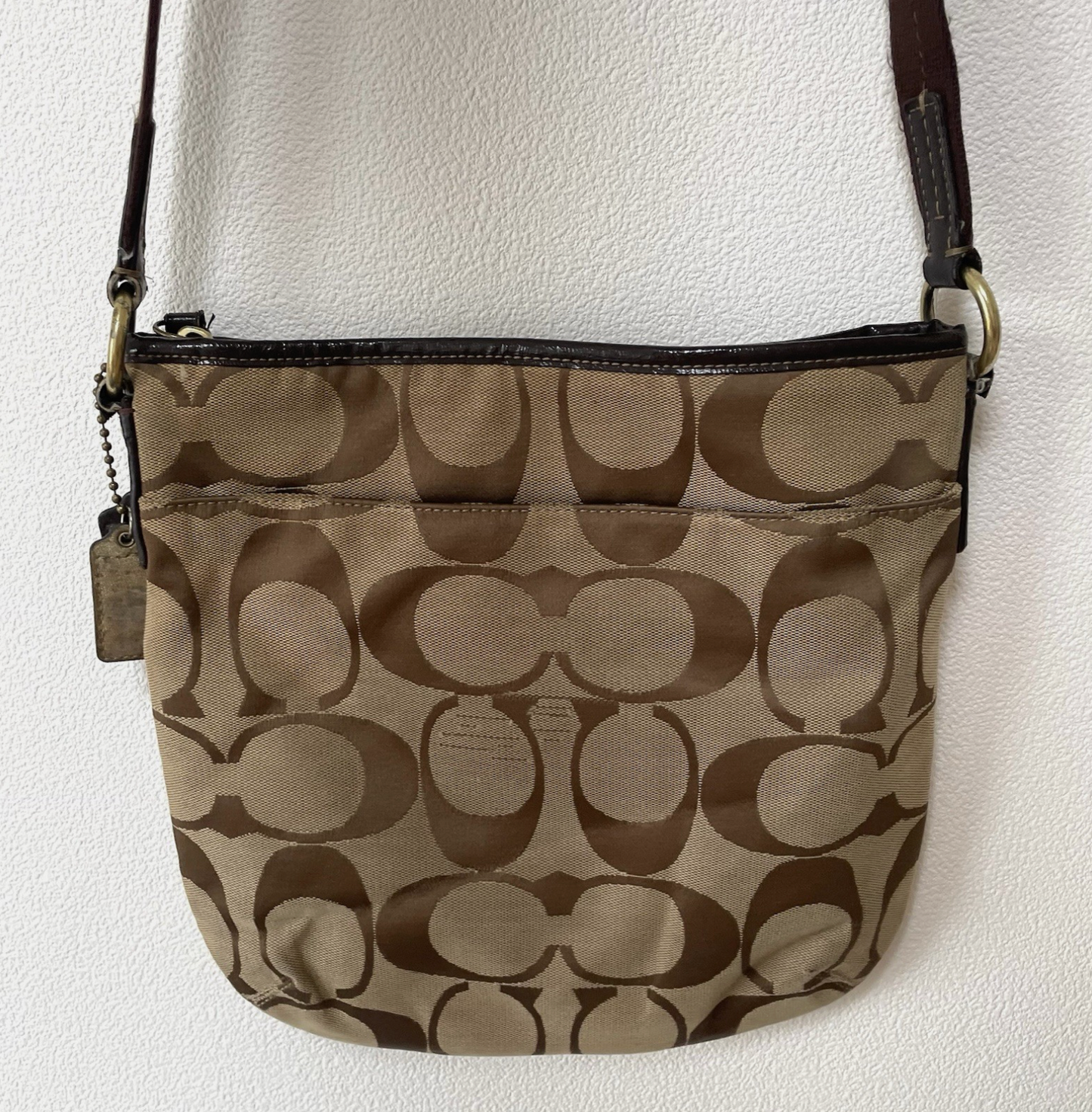 Coach Vintage F21905 Canvas Crossbody Shoulder Bag