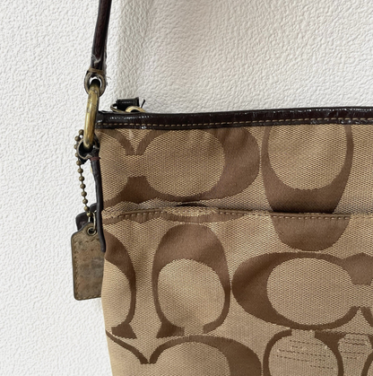 Coach Vintage F21905 Canvas Crossbody Shoulder Bag