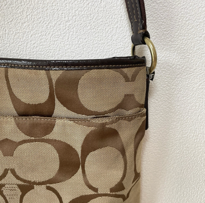 Coach Vintage F21905 Canvas Crossbody Shoulder Bag