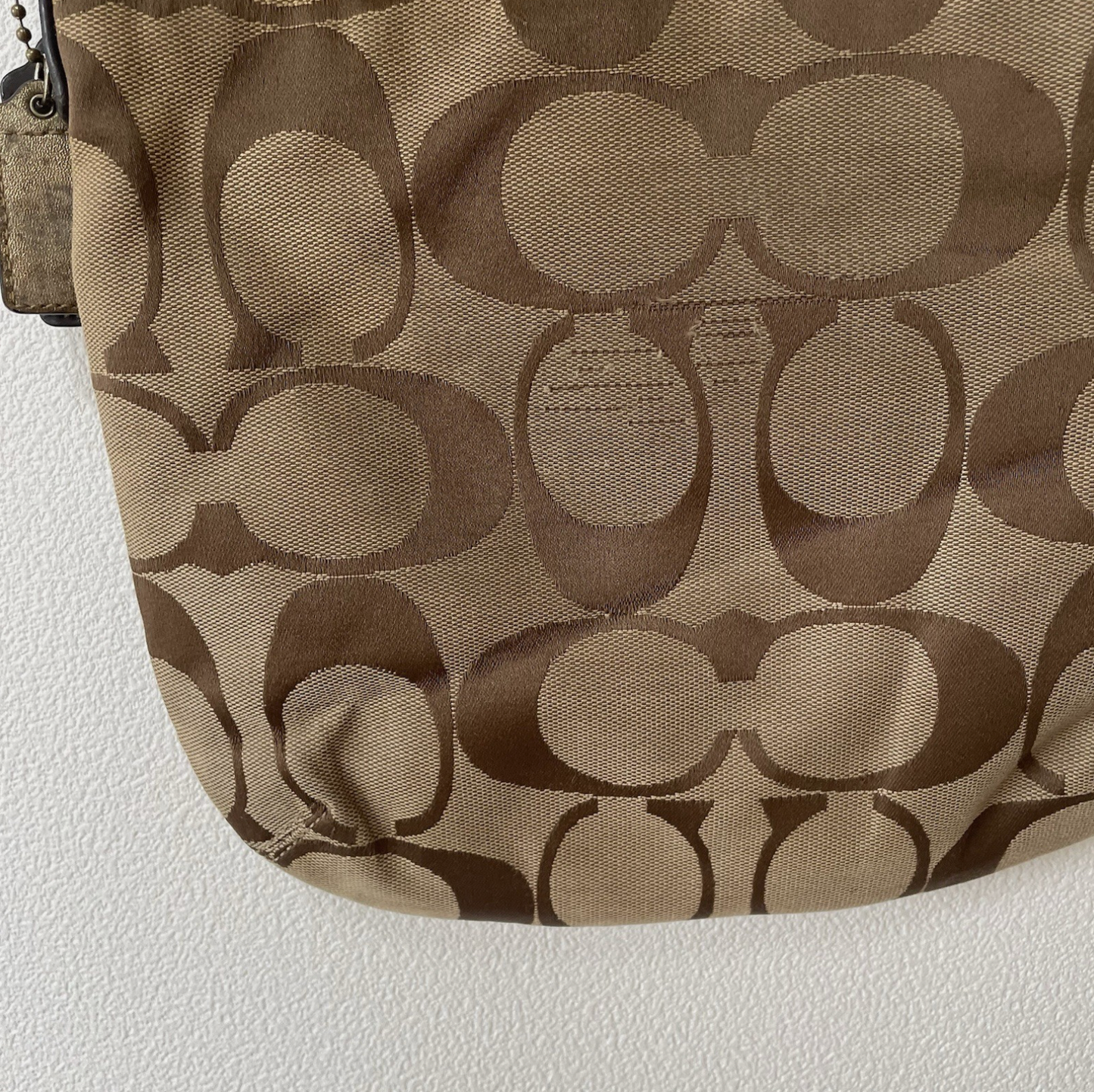 Coach Vintage F21905 Canvas Crossbody Shoulder Bag