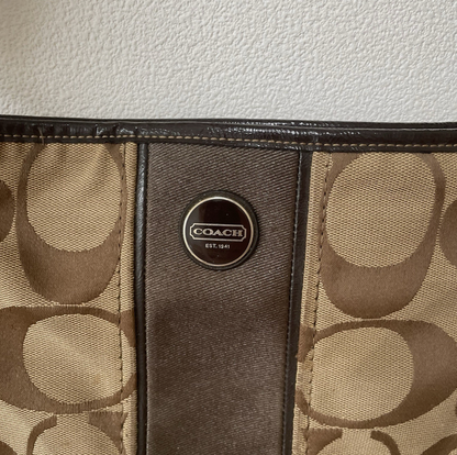 Coach Vintage F21905 Canvas Crossbody Shoulder Bag