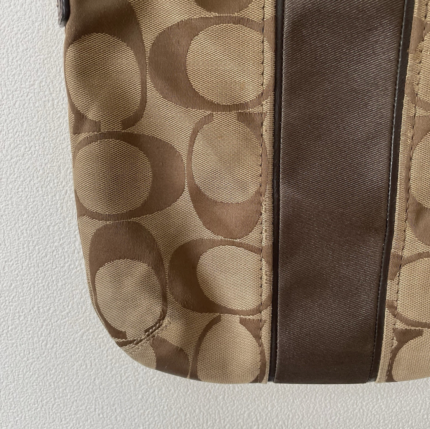 Coach Vintage F21905 Canvas Crossbody Shoulder Bag