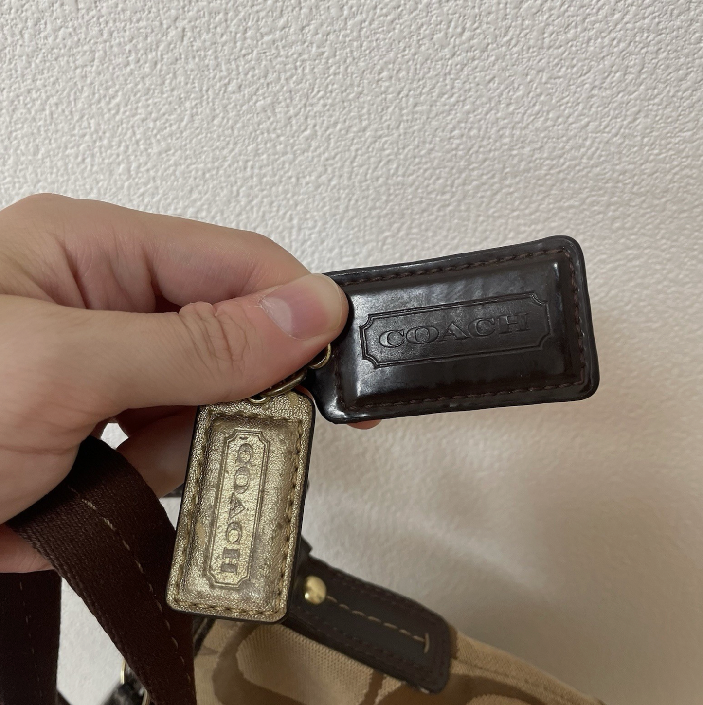 Coach Vintage F21905 Canvas Crossbody Shoulder Bag