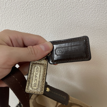 Coach Vintage F21905 Canvas Crossbody Shoulder Bag