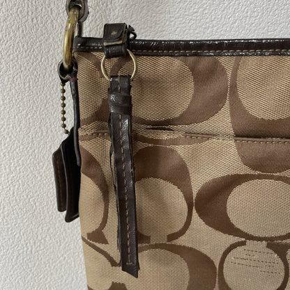 Coach Vintage F21905 Canvas Crossbody Shoulder Bag