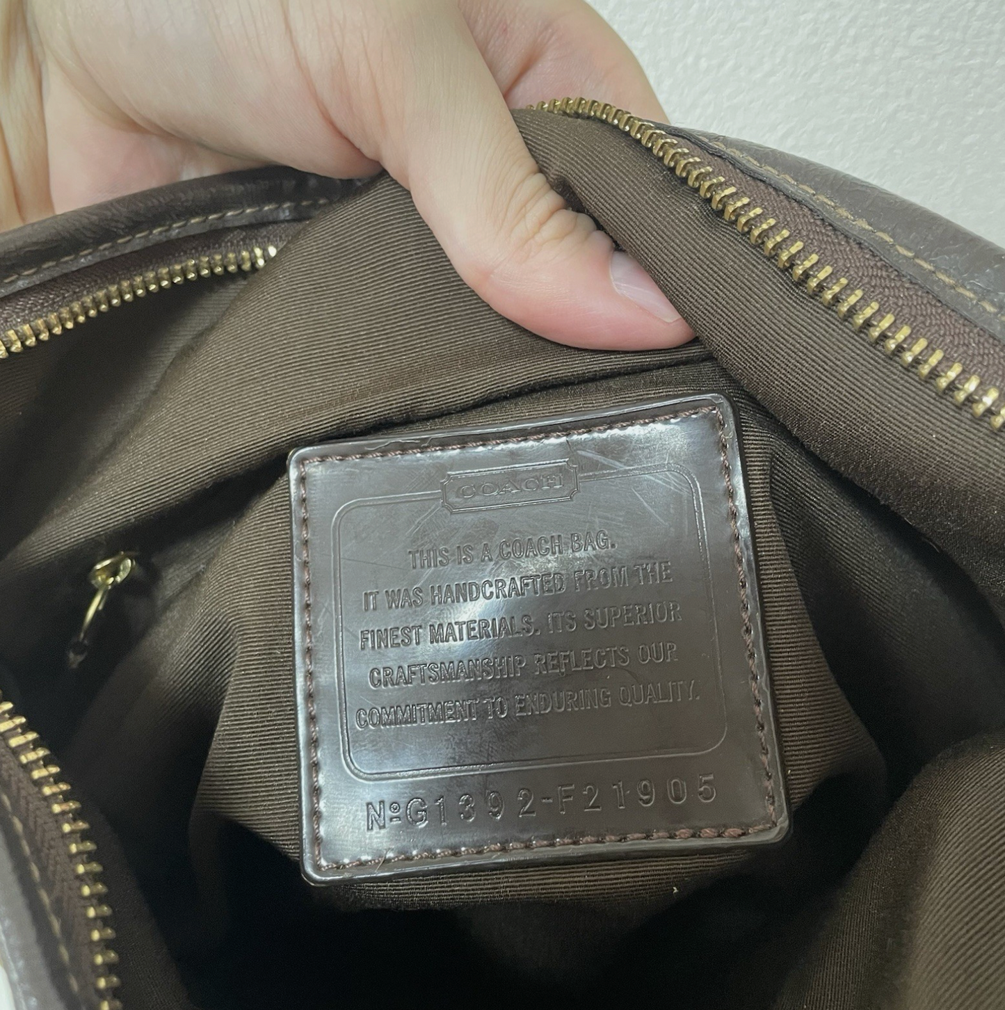 Coach Vintage F21905 Canvas Crossbody Shoulder Bag