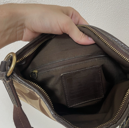 Coach Vintage F21905 Canvas Crossbody Shoulder Bag