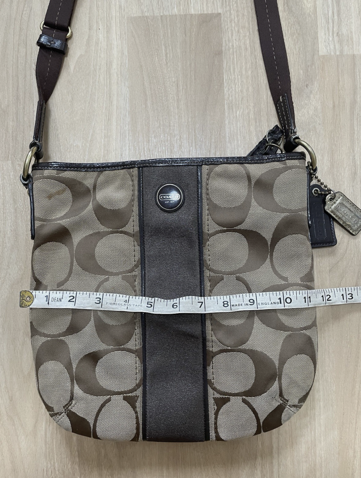Coach Vintage F21905 Canvas Crossbody Shoulder Bag