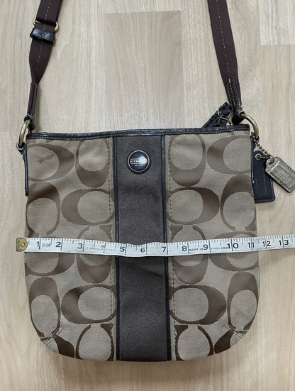 Coach Vintage F21905 Canvas Crossbody Shoulder Bag