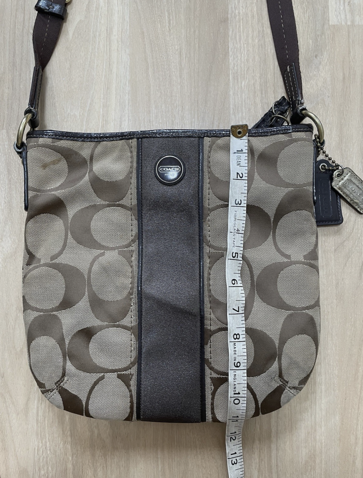 Coach Vintage F21905 Canvas Crossbody Shoulder Bag
