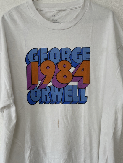 J. ガルト ジョージ・オーウェル 1984 ヴィンテージ Tシャツ メンズ XL