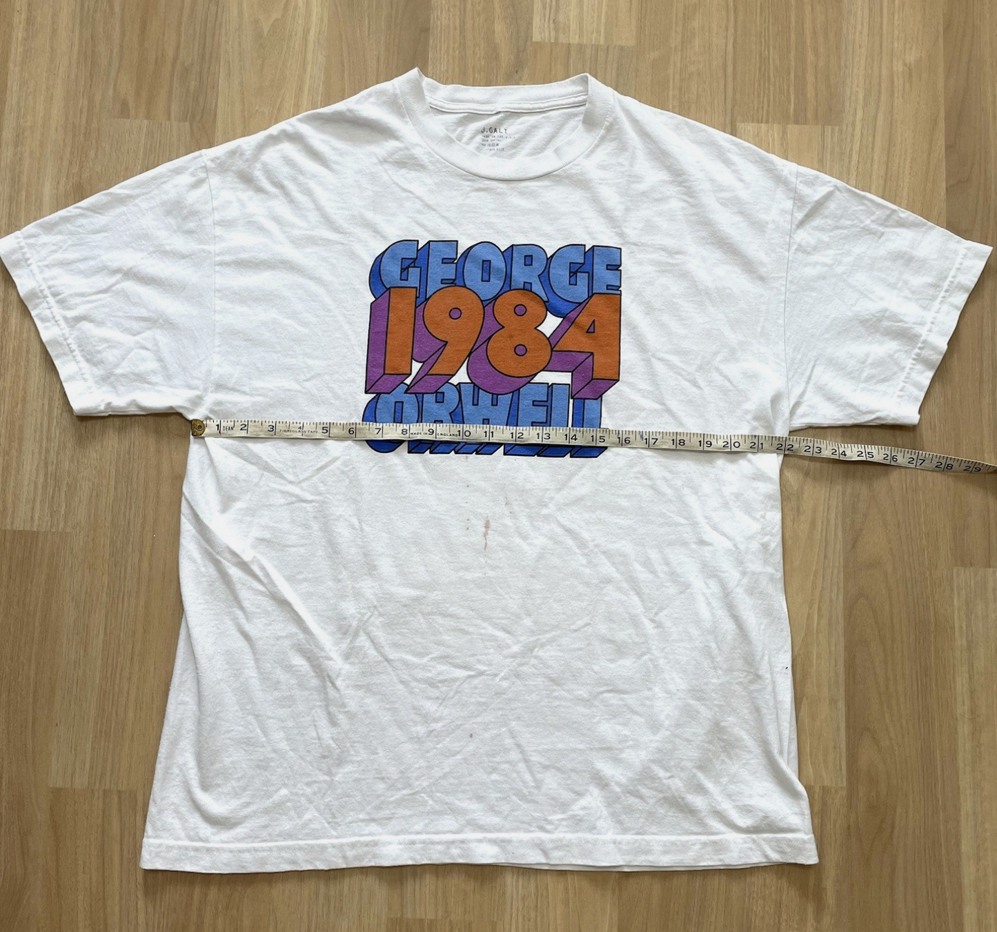 J. ガルト ジョージ・オーウェル 1984 ヴィンテージ Tシャツ メンズ XL
