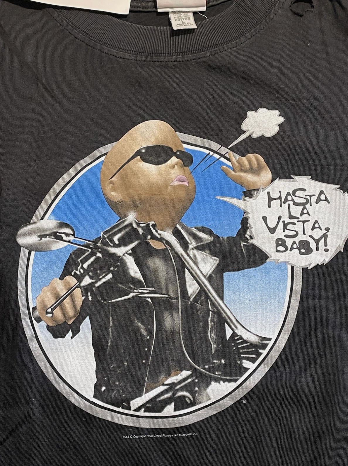 Ooga Chaka Dancing Baby Vintage T-shirt Terminator Mens Large L
