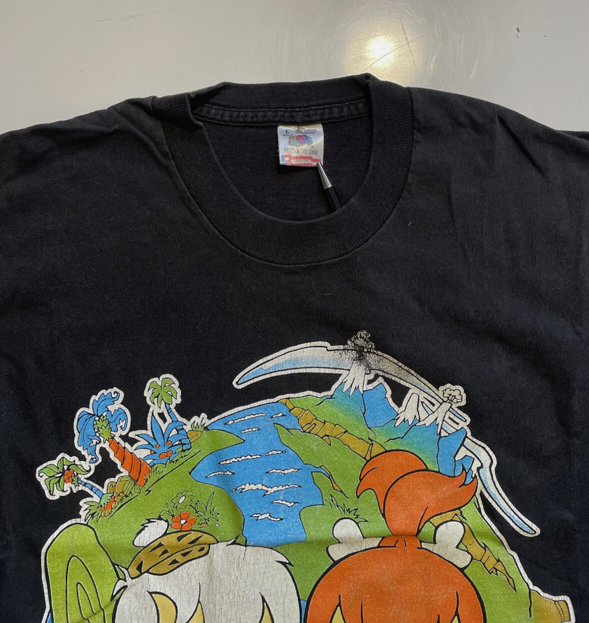 フリントストーン バムバム ペブルズ ハンナ・バーベラ ヴィンテージ Tシャツ メンズ L