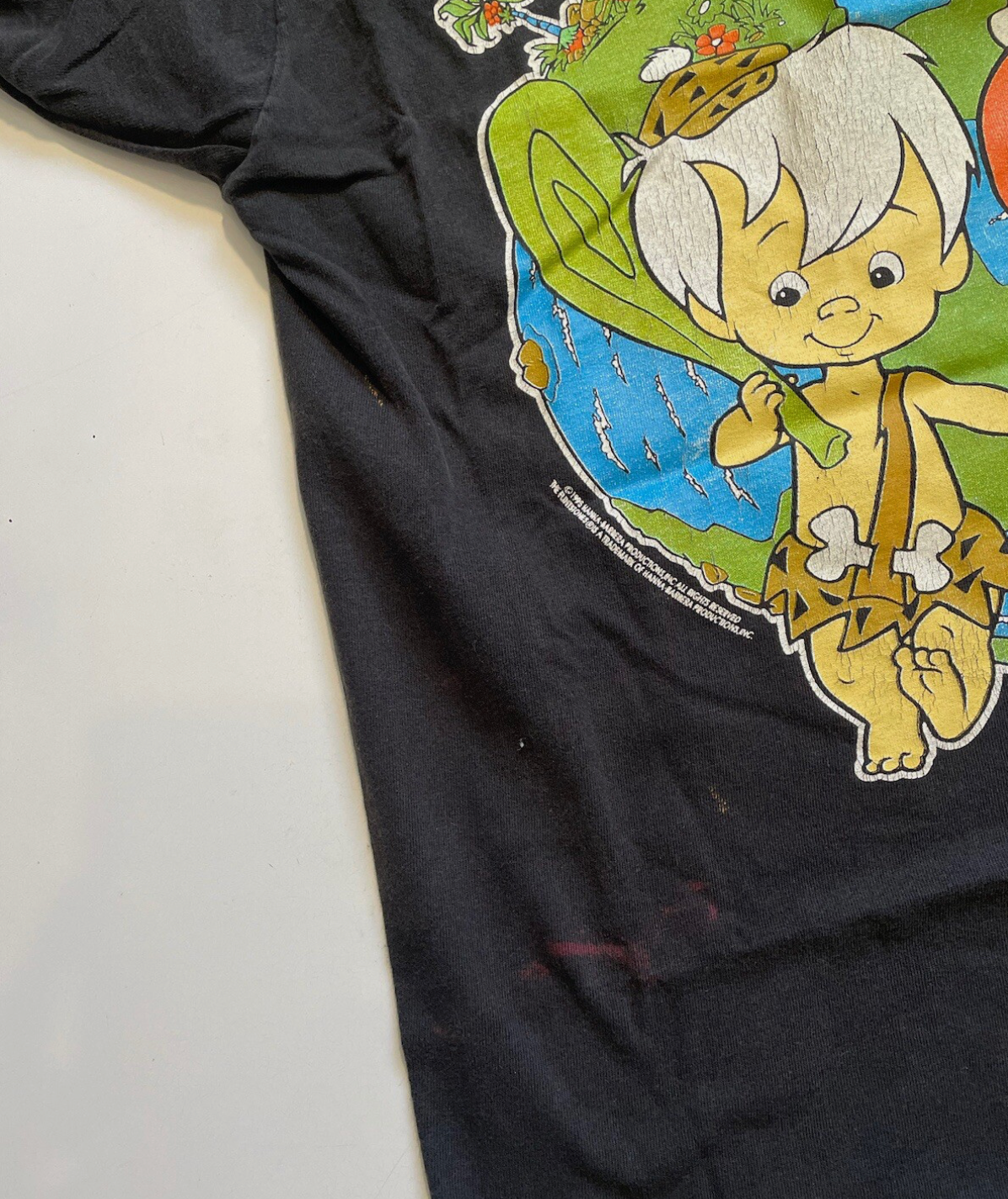 フリントストーン バムバム ペブルズ ハンナ・バーベラ ヴィンテージ Tシャツ メンズ L