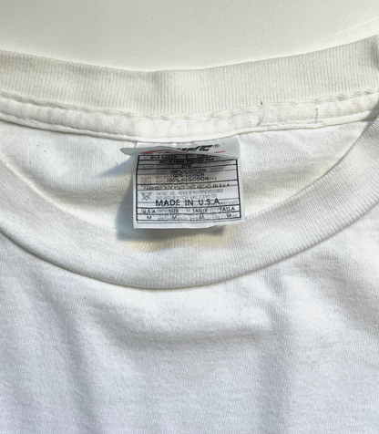 Nike Vintage White T-shirt Big Swoosh Mens M