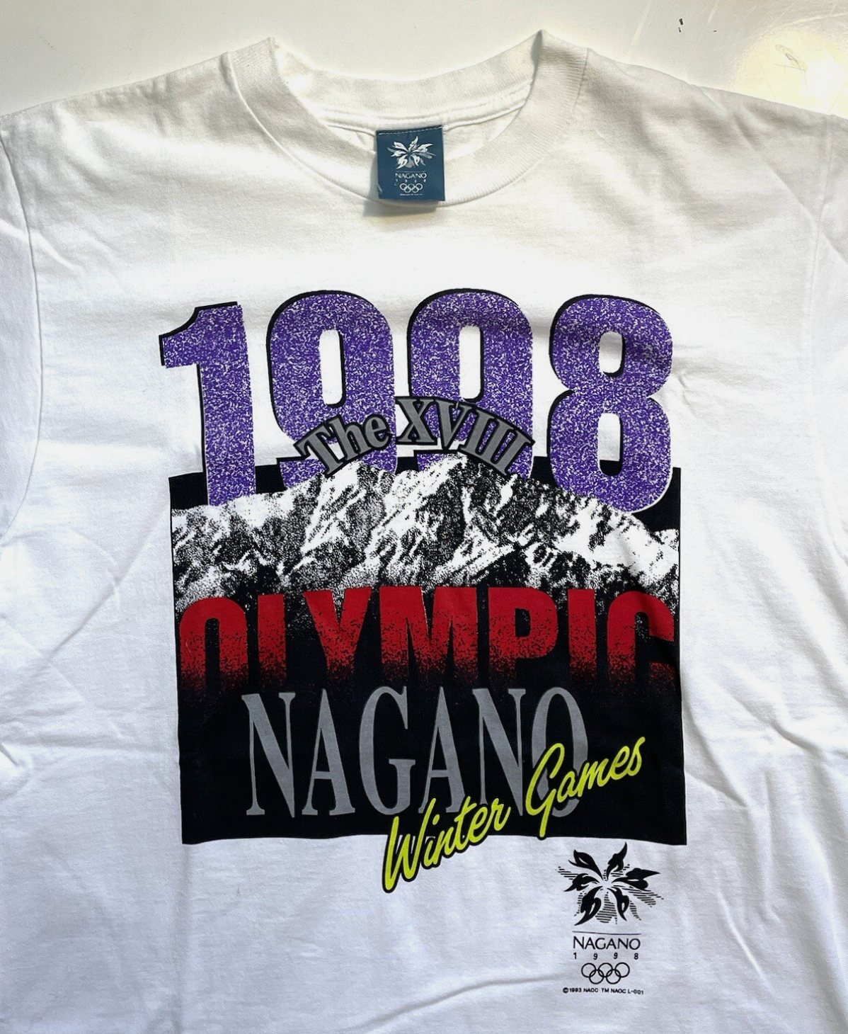 Mizuno 1998 Nagano Winter Olympic Vintage T-shirt Mens M