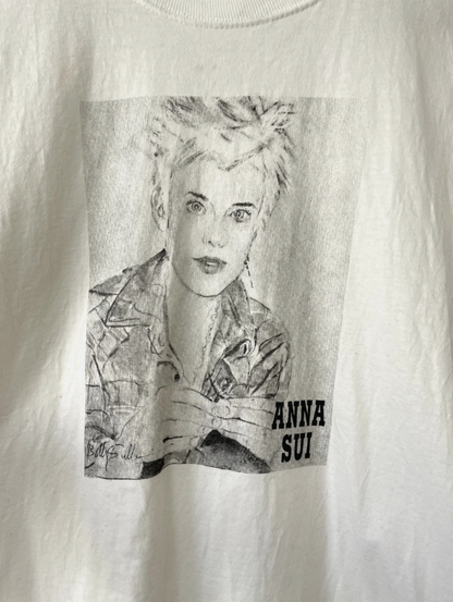 Anna Sui Vintage Portrait T-Shirt Womens M