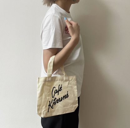 Maison Kitsune 'Cafe Kitsune' Small Canvas Tote Bag