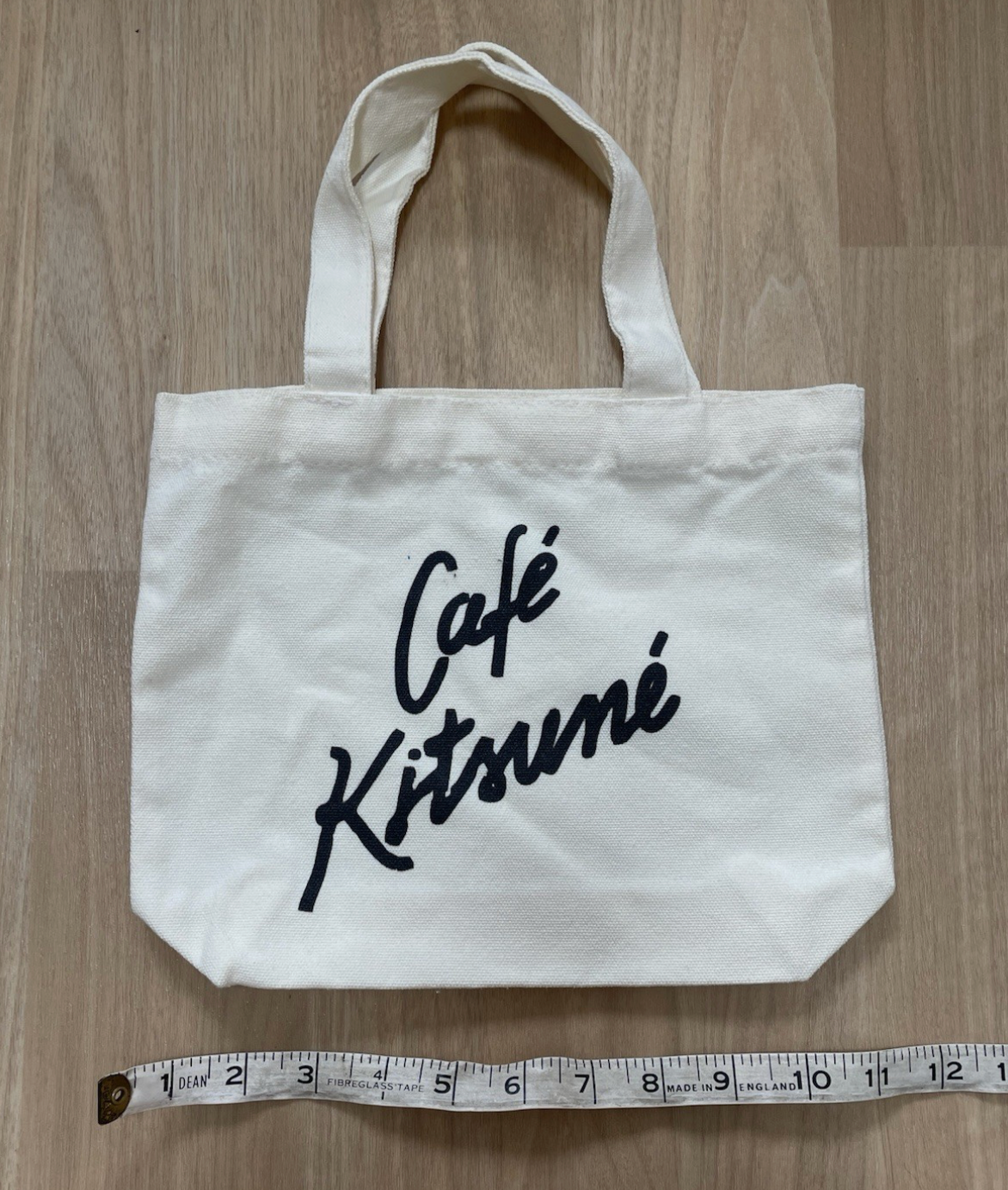 Maison Kitsune 'Cafe Kitsune' Small Canvas Tote Bag