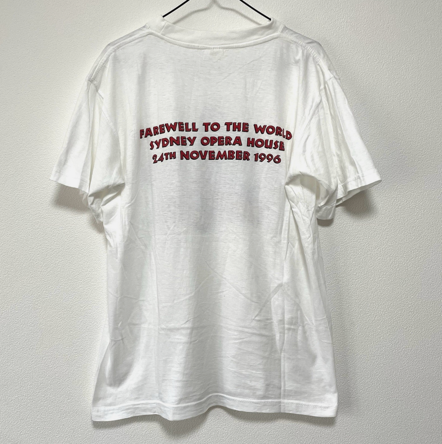 Crowded House 'Farewell To The World'  1996 Vintage T-shirt Mens L