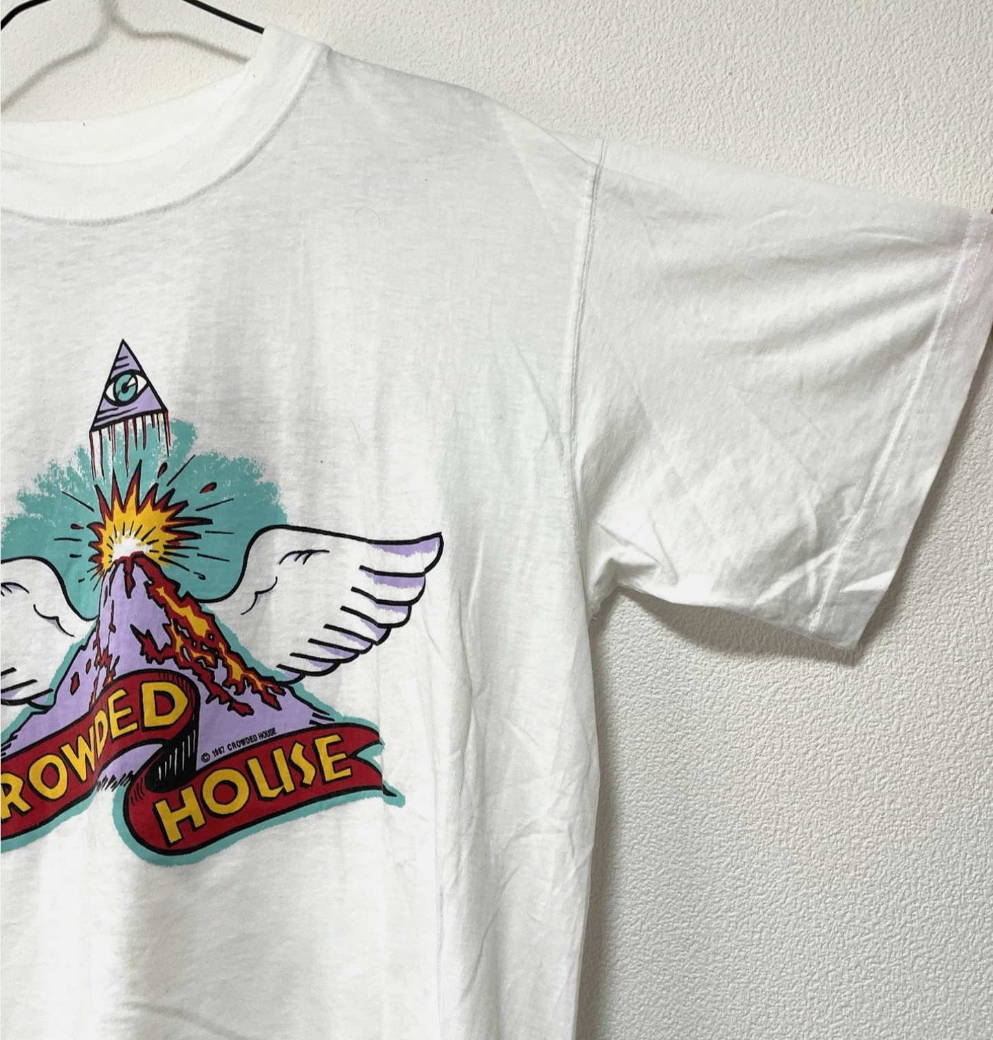 Crowded House 'Farewell To The World'  1996 Vintage T-shirt Mens L
