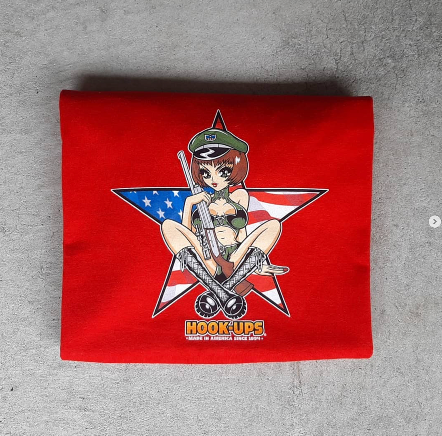 Hook-ups "Americana Girl" Vintage Skate T-shirt Mens S