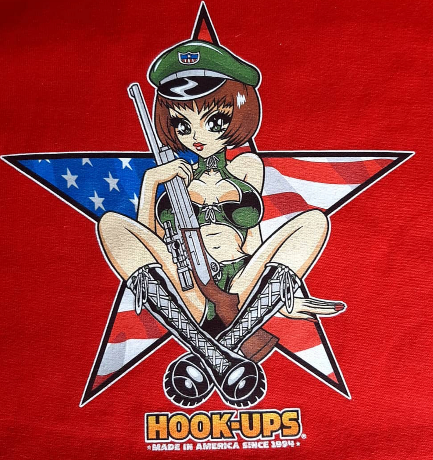 Hook-ups "Americana Girl" Vintage Skate T-shirt Mens S