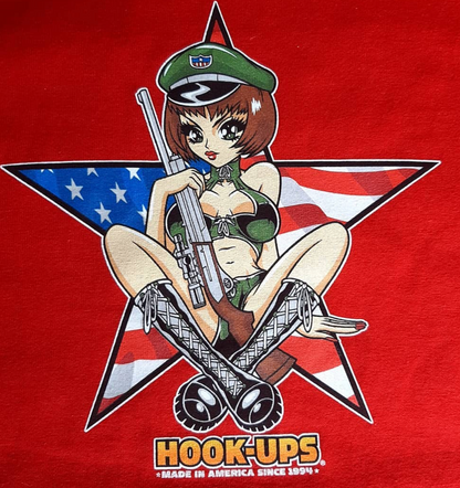 Hook-ups "Americana Girl" Vintage Skate T-shirt Mens S